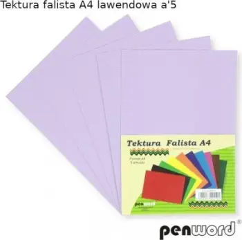 Karton i valëzuar Penword A4, 5 fletë, ngjyrë lejla