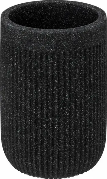 Mbajtëse furçash dhëmbësh 5Five Simply Smart Onyx Slate, porcelan, gri e errët