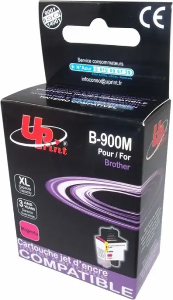 Kartutë boje UPRINT BJ900MUP, magenta, 13.5ml, kompatibile me Brother LC900