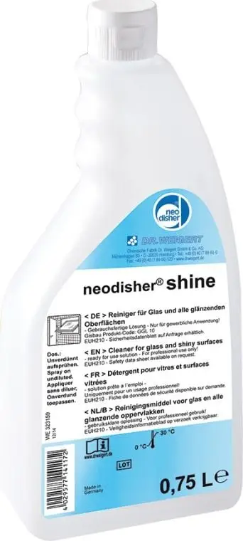 Solucion shkëlqyes për enë Neodisher Shine, 750 ml, transparent