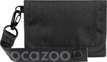 Portofol Coocazoo 2.0, me zinxhir për monedha, me mbyllje me velcro, i zi Black Coal