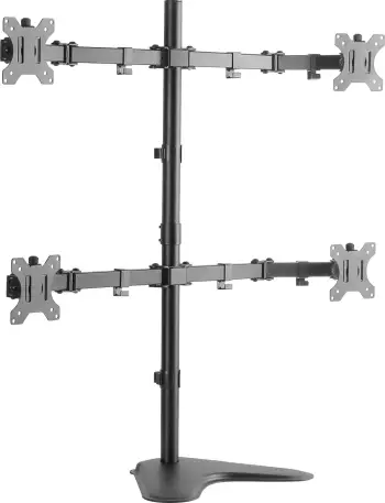 Mbajtës tavoline për 4 monitorë LogiLink BP0046, 13"-32", VESA 75x75 100x100, i zi