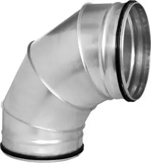 Bërthesë segmenti ventilimi ALNOR BSL-250-90, 90°, diametër 250 mm, me garniturë