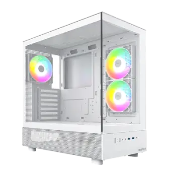 BetaTech Series B6 Aero– Ryzen 7 5700X | RTX 5050 8GB | 32GB DDR4 3200MHz | 1TB NVMe SSD | 720W PSU