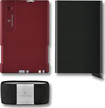 Portofol kartash Victorinox Smart Card Wallet Canada, deri 6 karta, i kuq