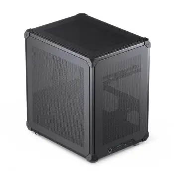 Kasa kompjuterike Jonsbo C6, Micro ATX, panel mesh, e zezë