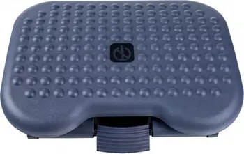 Mbajtëse këmbësh Q-Connect Premium, e rregullueshme, ergonomike, blu e errët