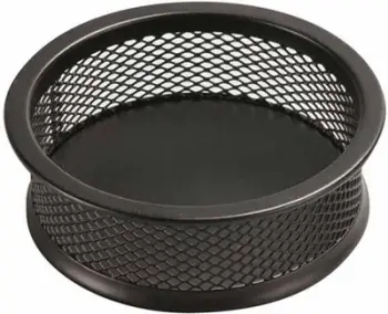 Mbajtëse kapëse letre Q-CONNECT Office Set, metal, rrethore, e zezë