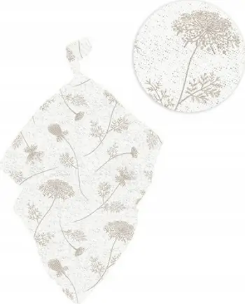 Bezbje për foshnje Texpol Bamboo Linen Jacquard 90473, 120x120 cm, shumëfunksionale, Wild Dill