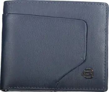 Portofol Piquadro Akron, me mbajtës dokumentesh të shkëputshëm, RFID, blu