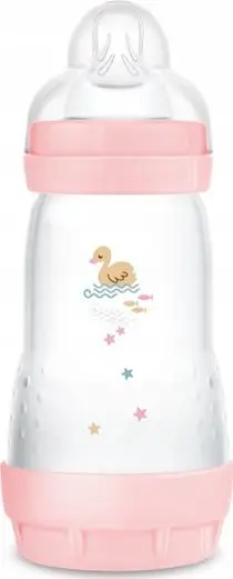 Biberon MAM Perfect Start Anti Colic, 260 ml, silikon, rozë Sealife