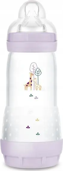 Biberon MAM Perfect Start Anti-Colic, 320ml, Planet Love Girl, rozë