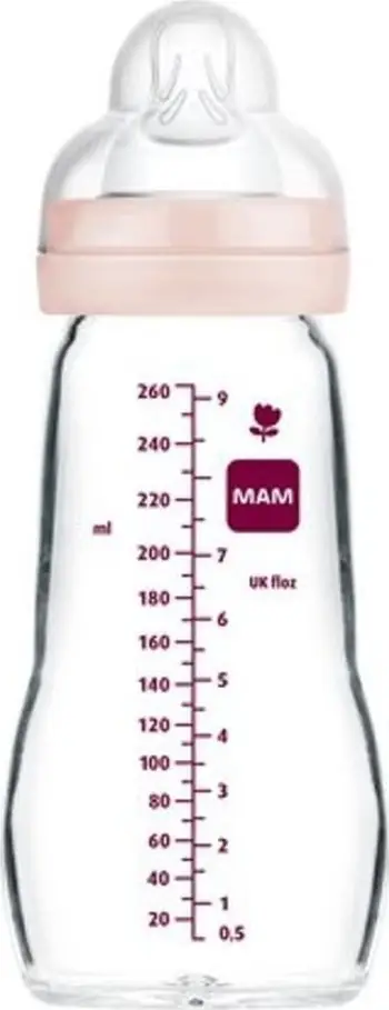 Biberon MAM Feel Good Forest, 260 ml, silikon antikolik, për vajza
