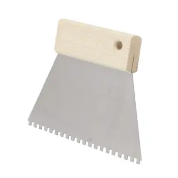 Spatulë ngjitësi Monroe 150mm, dhëmbëza katrore 4x4, metalike
