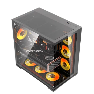 Kasë Darkflash Case C280, Mid-Tower, e zezë - 7