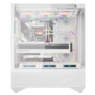 Kasë Darkflash Case DY460, Mid-Tower, e bardhë - 5