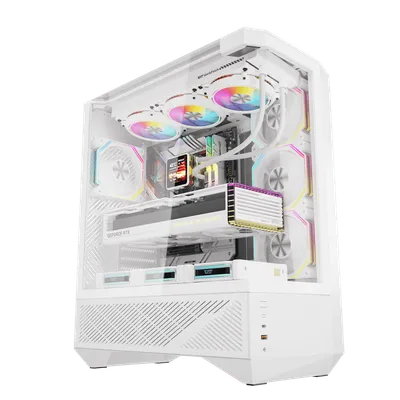 Kasë Darkflash Case DY460, Mid-Tower, e bardhë - 7
