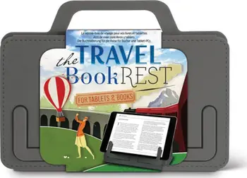 Mbajtëse libri për udhëtim The Travel Book Rest, kompakte, e lehtë, gri