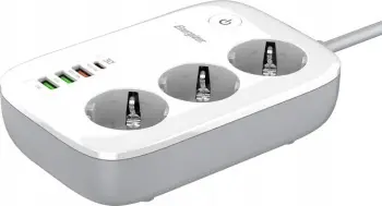Shirit elektrik inteligjent Energizer EPB2500W02EU, 3x prizë, WiFi, 2m, i bardhë