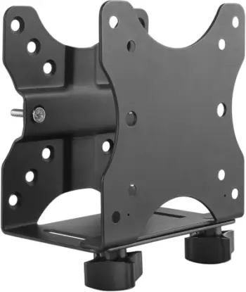 Mbajtëse Mini PC AlzaErgo Arm O05B, montim nën tavolinë dhe VESA, çelik, e zezë