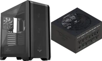 Kase kompjuteri PREYON Nest Windy, Midi Tower, USB Type C, e zezë me furnizim PREYON EAGLE POWER GOLD 850W