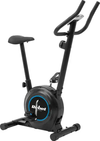 Biçikletë stërvitore Rebel Active RBA-1009, magnetike, ekran LCD, e zezë