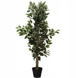 Bimë artificiale Home Styling Collection Ficus, 115cm, plastikë, vazo e zezë