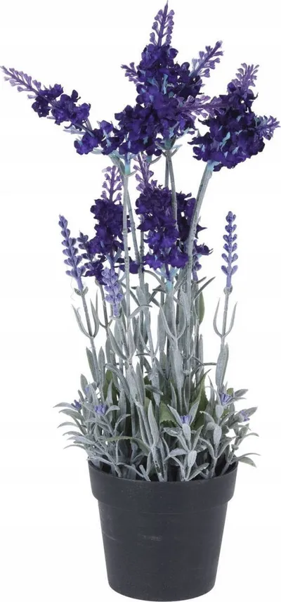 Bimë artificiale lavandë në vazo, 40 cm, vjollcë - 1