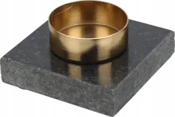 Mbajtëse qiri Home and Styling Collection, 7 cm, për tealights, e zezë