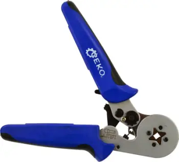 Presa për koçekë kabllosh GEKO, 0.25 10 mm², mekanizëm katër anësh, doreza ergonomike