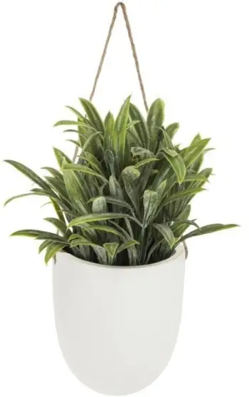 Bimë artificiale Atmosphera, 38.5 cm, vazo e bardhë varëse
