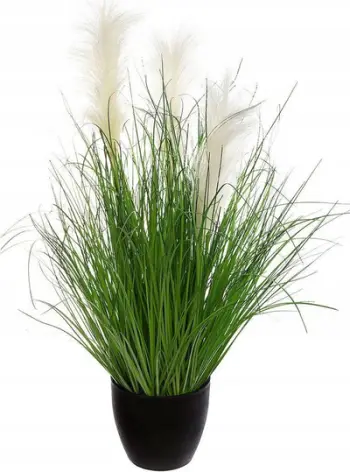 Bimë artificiale Atmosphera, buqetë barishtesh, 70 cm, jeshile