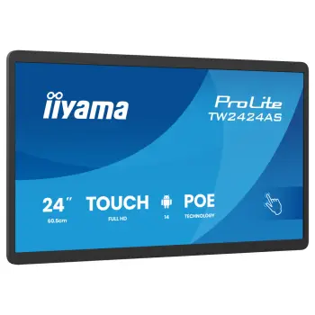 Ekran interaktiv iiyama ProLite TW2424AS-B3P, 24", Full HD, Android, me prekje