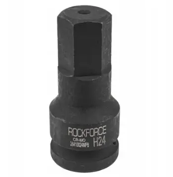 Bit çelës goditës Rockforce H24, 24mm Allen, lidhje 3/4", i zi