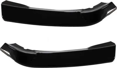 Splitter përparmë BMW E46 4D, ABS, gloss black, i zi - 4