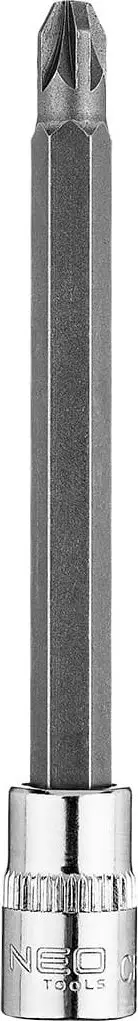 Bit kaçavidë Neo PZ3, 1/4" socket, 87mm, i gjatë