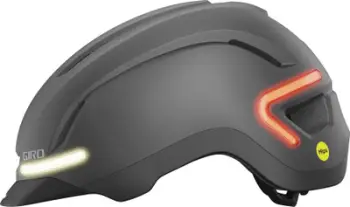 Kaskë urbane Giro Ethos Shield Mips, drita LED, madhësia L 59-63 cm, e zezë