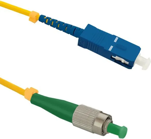 Kabllo optike Qoltec Patchcord FC/APC në SC/UPC, singlemode 9/125 G652D, simplex 15m, e verdhë - 1