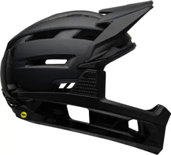 Kaskë full face Bell Super Air R MIPS Spherical, madhësia M 55-59 cm, e zezë matte gloss