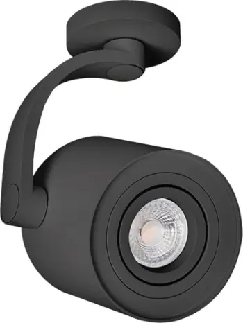 Spot tavani Azzardo Bross, 1 dritë, 9.6 cm, i zi