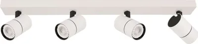 Spote tavanore Netlighting Laconi, shirit 4 drita, GU10, e bardhë - 1