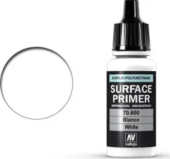 Primer akrilik Abetari Acrylic Polyurethane, 17ml, i bardhë mat