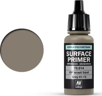 Primer akrilik poliuretani Vallejo IDF Israeli Sand Grey 61 73 FS30372, 17ml, gri rëre