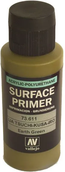Primer poliuretani Vallejo 73611, Earth Green, 60 ml - 1