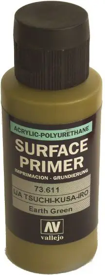 Primer poliuretani Vallejo 73611, Earth Green, 60 ml