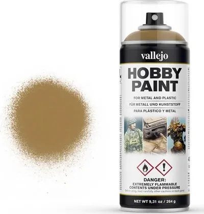 Spray bojë Acrylicos Vallejo VJP28015, 400ml, mat, Desert Yellow - 1