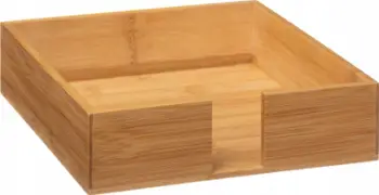Mbajtëse pecetash Rack &amp; Rail Company, bambu, katrore, kafe natyrale