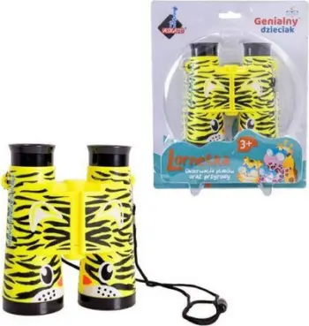 Binokula lodër Tiger Askato, për fëmijë, me varëse, shumëngjyrëshe