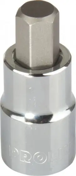 Bit çelës PROLINE 1/4", HEX 4mm, metalik