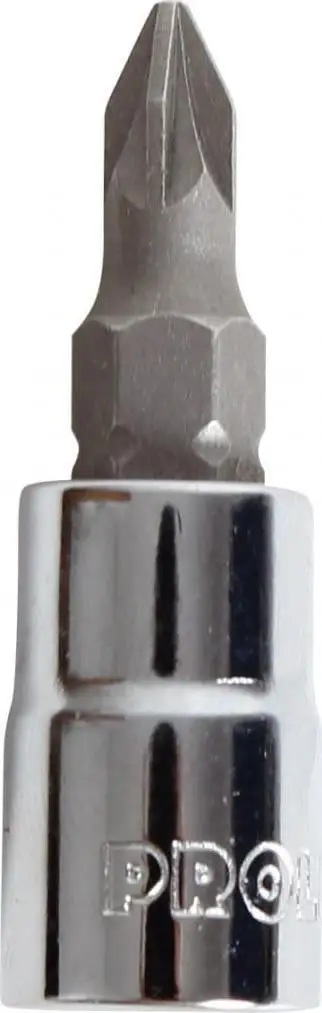Bit soket Proline 1/4" PZ3, për vida Pozidriv, metalik